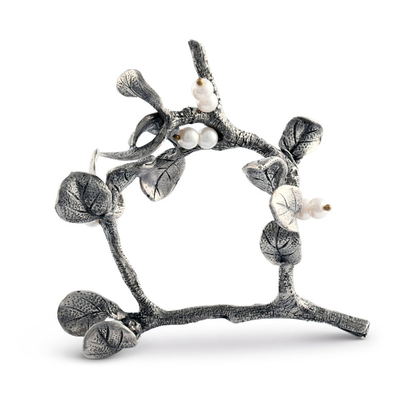 Rond de serviette en métal Mistletoe
