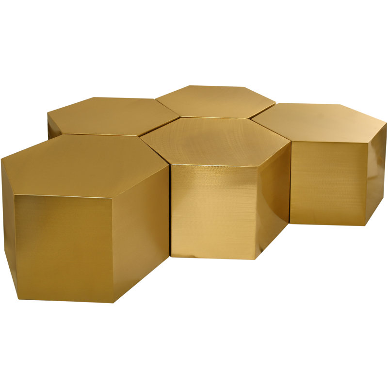 Tables de groupage Block 5, Doré