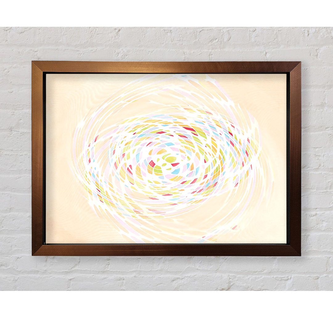 Gerahmtes Leinwandbild Pastel Swirl