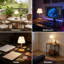 Lampe de table rechargeable sans fil, lampe de douche étanche IP54 avec batterie 4000Mah, lumière tactile à intensité variable 3 couleurs, veilleuse portable pour la salle de bain, la chambre à coucher, la cuisine, le patio et l'extérieur