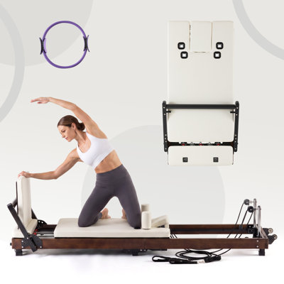99" Wood Frame Foldable Pilates Machine