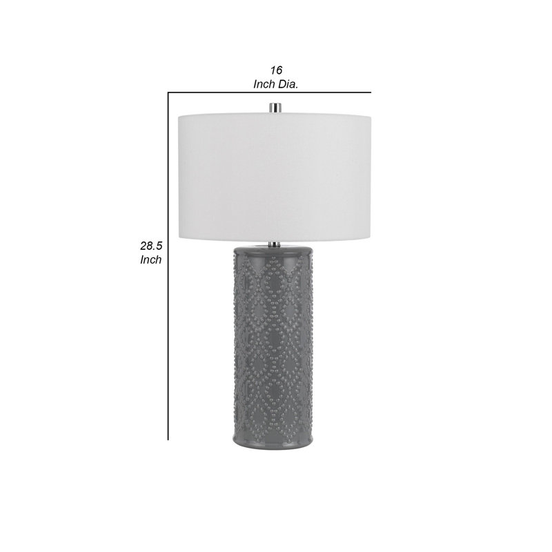 Ensemble de lampes de table 28,5 "gris