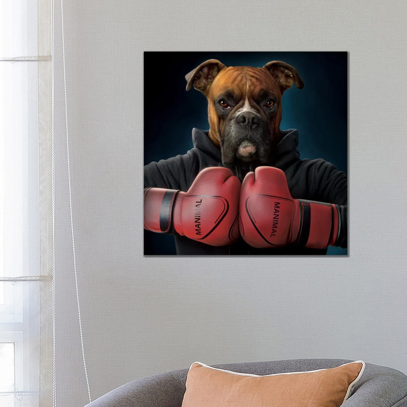 Boxer by Vincent Hie - Print on Canvas, Wrapped Canvas, 66.04 cm H x 66.04 cm W x 1.91 cm D