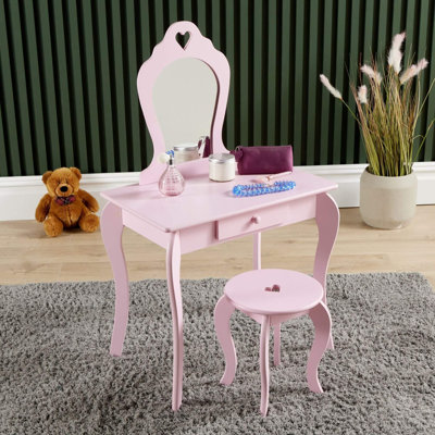 Lorraine Kids Vanity Set with Mirror