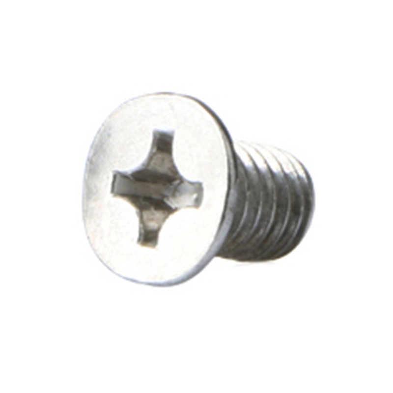 FixtureDisplays® 100PK M3 X 4mm Pitch 0.5mm - Phillips Flat Head Machine Screw (Countersunk) Carbon Steel Nickel Plated Cross Recessed 302000
