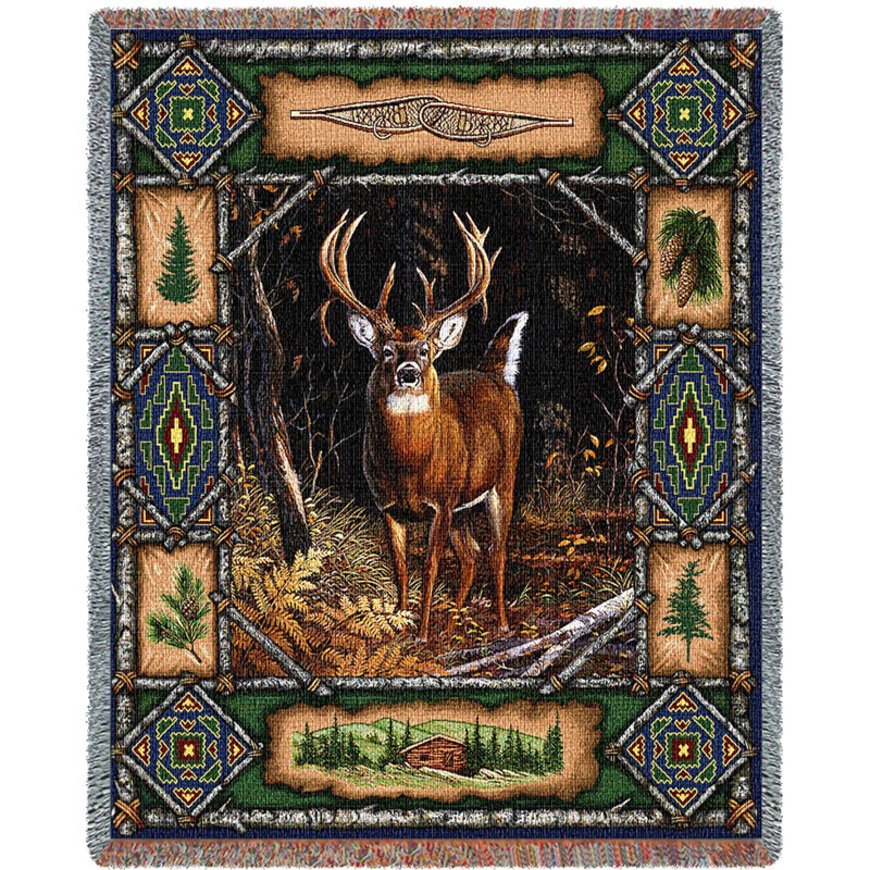 Couverture en coton Deer Lodge