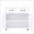 Two Door Side Table-White