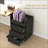 Cabinets, Under Desk Office Storage with 3 Drawers, Rolling Wheels &amp; Removable Tray | Dark Walnut Brown | Melamine-Coated Particleboard-938618179
