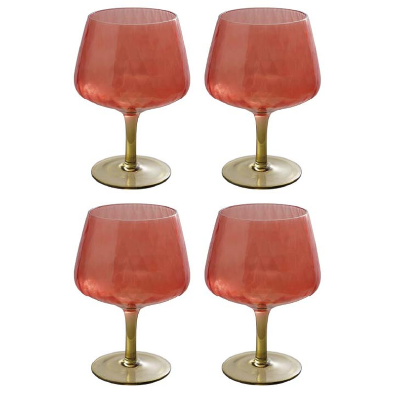 Ribbed Glass Stemware Duo