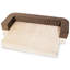 Canapé-lit orthopédique pour animal de compagnie convertible en velours Larry-46032018-27278163