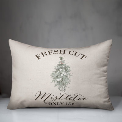 Mistletoe Light Rectangular Pillow Cover & Insert