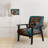 Artistic Colorful Painting Of Leopard - Upholstered Traditional Accent Chair and Arm Chair
