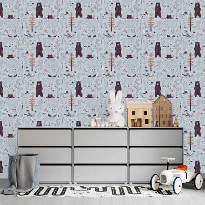 Carreau de papier peint auto-adhésif l 25 po Damarius