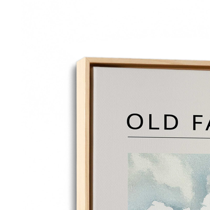 «Old Faithful Geyser», reproduction d'art sur toile, 8 po x 12 po, Cadre flottant en érable américain
