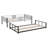 Metal Twin Over Twin Bunk Bed With Vent Board/ Heavy-Duty Sturdy Metal/ Noise Reduced/ Safety Guardrail/ CPC Certified