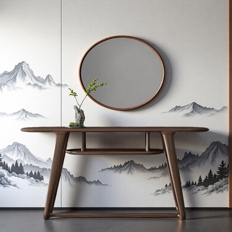 Nouvelle console en bois massif de style chinois, H 34,6 po x l 63 po x P 15 po