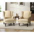 Fauteuils à oreilles en cuir véritable l 32,5 po Anapatrice