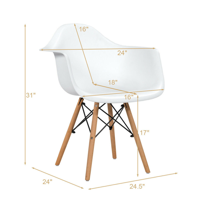 Fauteuil Avajane, Blanc