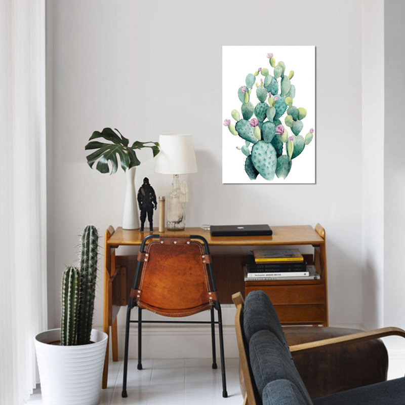 «Desert Blooms I», impression sur toile, H 18 po x l 12 po x P 1,5 po, Toile tendue, Pas de tapis