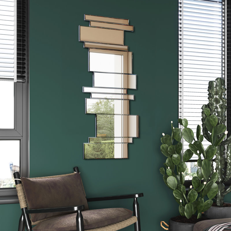 Brando Rectangular Zigzag Frameless Mirror