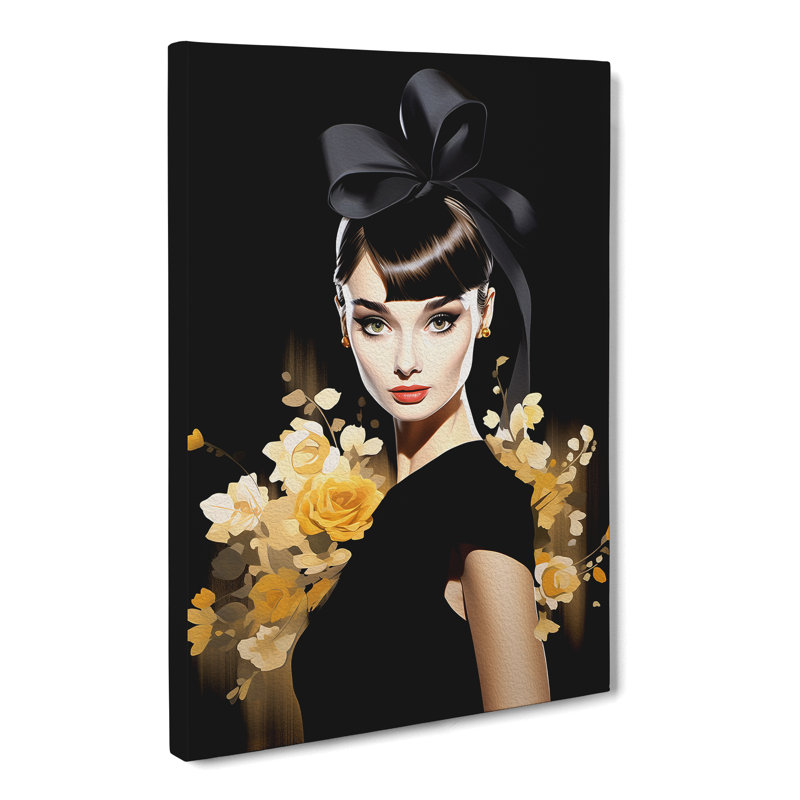 Audrey Hepburn - Wrapped Canvas, 76cm H x 50cm W x 3cm D