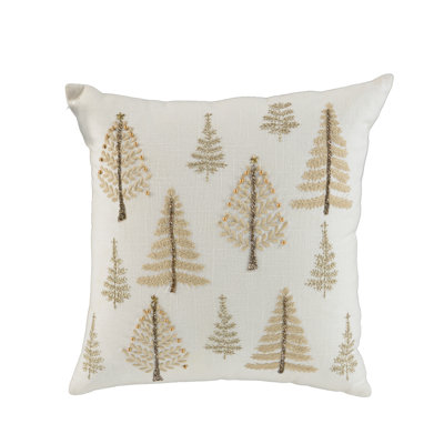 Cotton Holiday Pillow