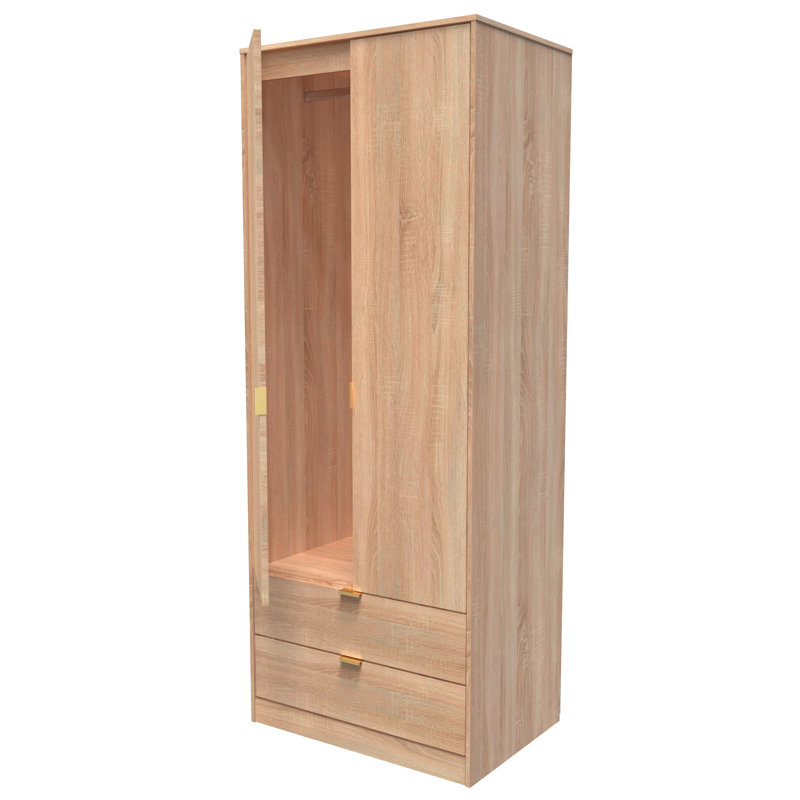 Sture Manufactured Wood Wardrobe, Bardolino Oak