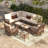 Corringham Wicker 8 - Person Modular Patio Conversation Set with Cushions-292459702
