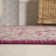 Aaleayah Medallion Textured Weave Fuchsia/Light Gray Indoor/Outdoor Rug