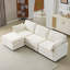 Canapé Cloud 3 places, canapé modulaire 3 places avec repose-pieds et 2 coussins décoratifs