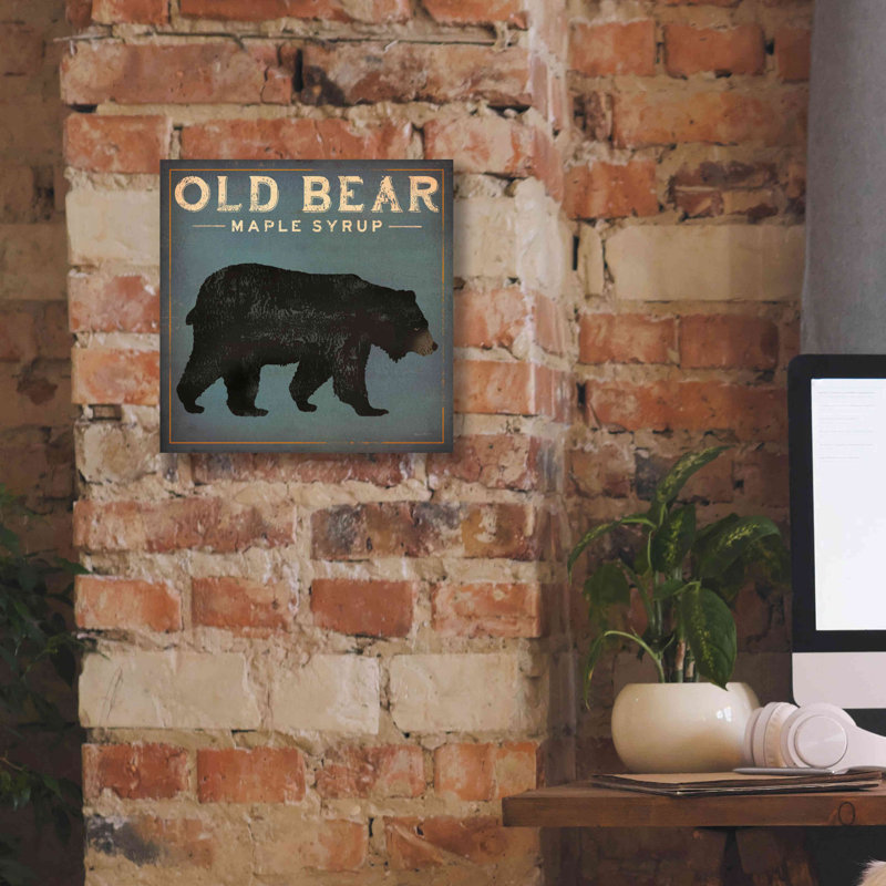 «Old Bear» par Ryan Fowler, H 12 po x l 12 po x P 0,75 po