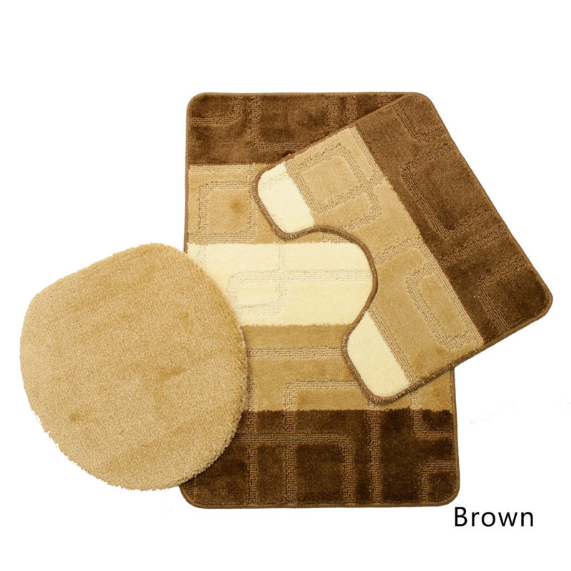 Abibat Bath Rug, Brown