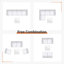 Ensemble de conversation modulaire en osier pour 4 personnes avec table basse lumineuse, ensemble de conversation moderne en rotin avec coussins Emroy-1121831437-1133621715