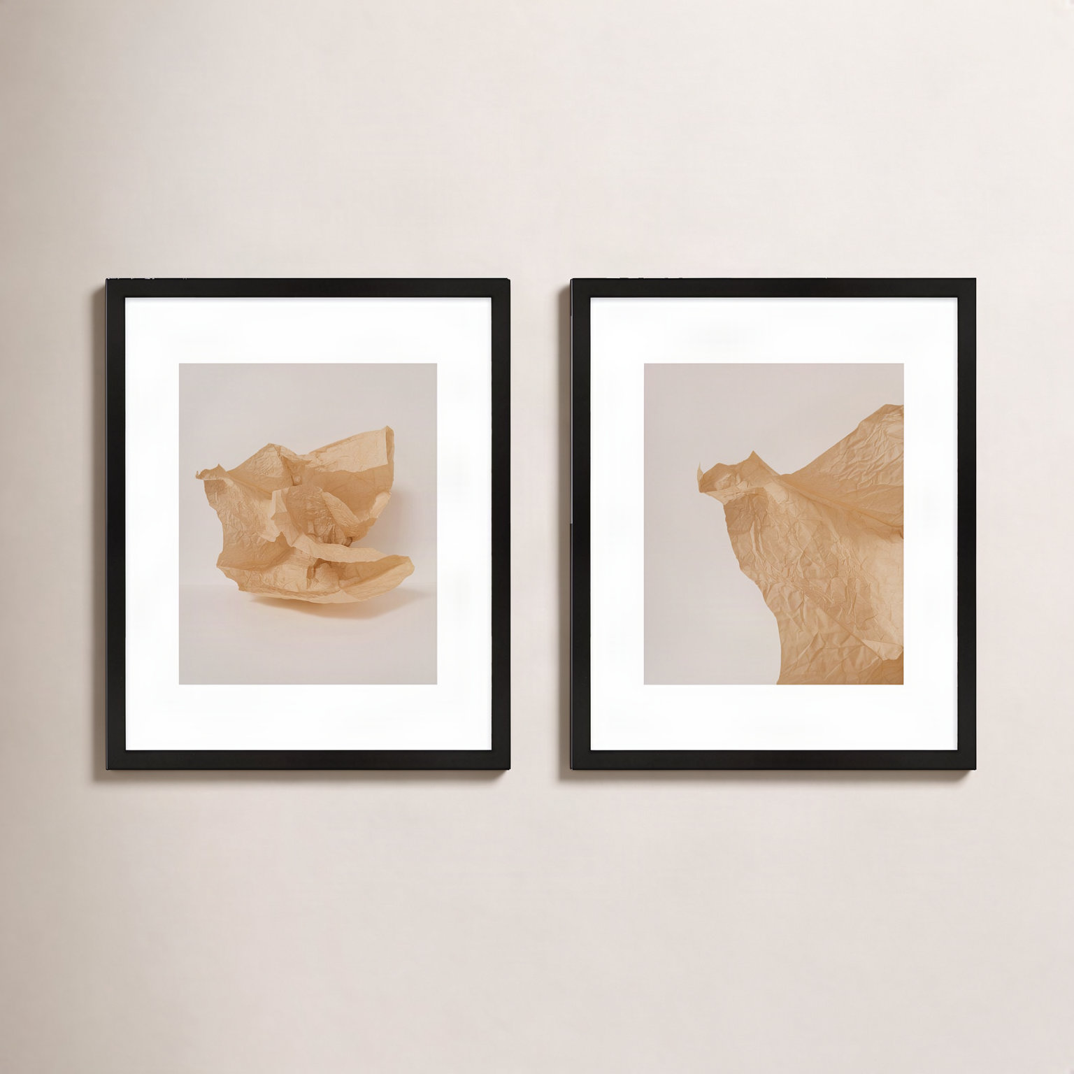 Lorena "Unpackage" 2-Piece Photo Set, Black, 30" H x 24" W x 1.25" D