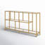 Anishia 52'' Glass Top Console Table-1936045733