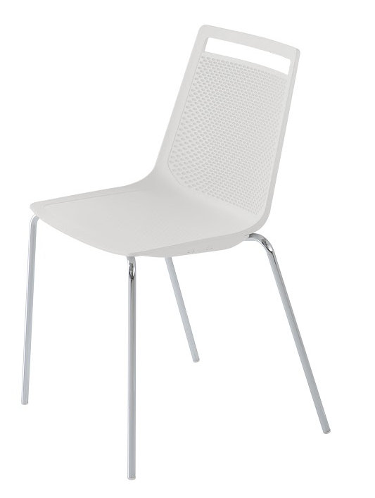 Chaise d'invité Akami, blanc