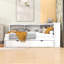 Lit de jour simple avec 2 tiroirs et armoires de rangement et ports USB-1335139233
