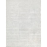 Tovello Modern Handmade Silky Nylon White Area Rug