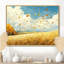 Blue Windy Prairie Leaves - feuilles, art mural-1506523808-1506523811-1466671500