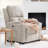 30.71" Wide Chenille Push Back Recliner With USB Charging Ports, And Built-In Cup Holders-112699631
