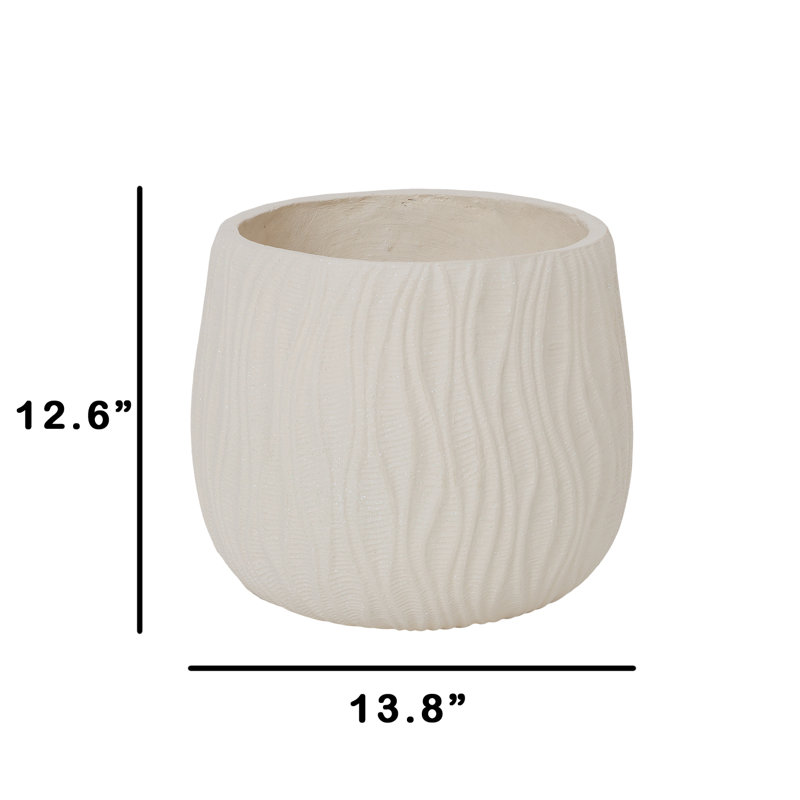 Grand pot à fleurs 24 po de forme ovale pour l'intérieur ou l'extérieur
