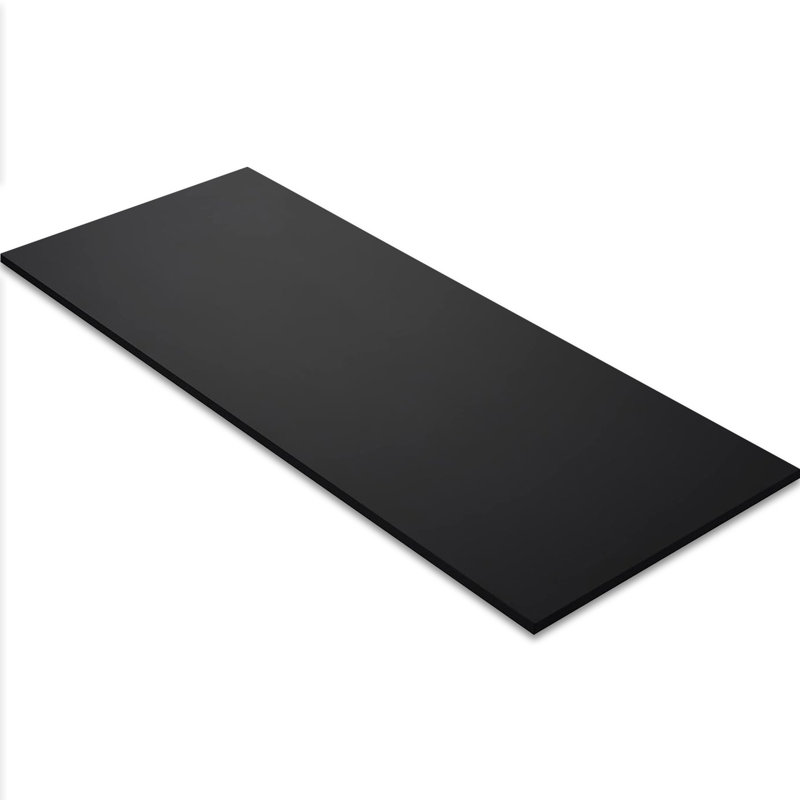 Superbe plateau de table monobloc Kaboon pour usage domestique ou commercial, Noir, H 1 po x l 59,1 po x P 23,62 po