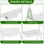 Chaises pliantes en plastique à motif ajouré-702198418