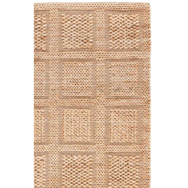 Tapis en jute tissé à la fibre Rozella, Rectangle 4 pi x 6 pi