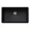 Évier de cuisine encastrable simple 32 po Precis SILGRANIT - Noir charbon