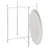 Annaleese Small End Table Set Foldable Tray X-shaped Cross Leg Side Table-1967426586