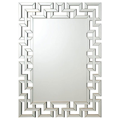 Vidalia Geometric Trim Wall Mirror