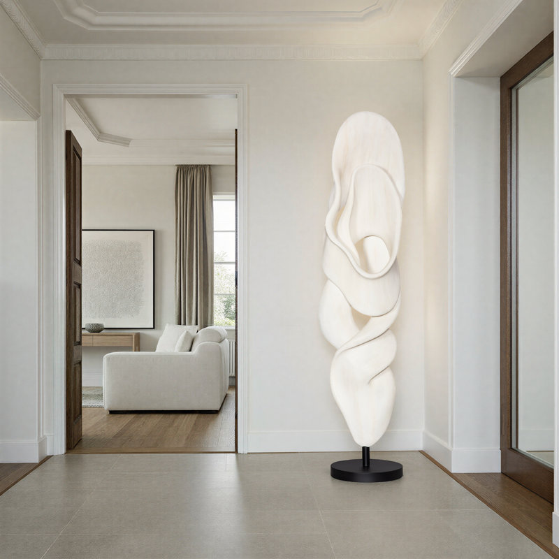 Cast Dancing Sculpture, Glissade, Faux Bleached