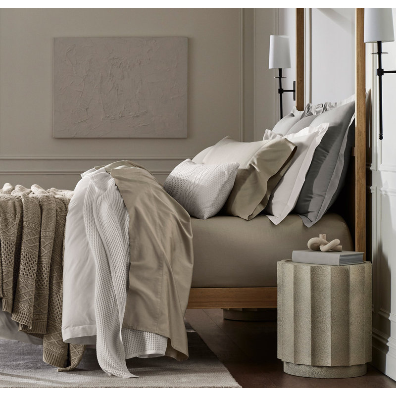 Signature Hemmed Sheet Set, King/Standard Sheet Set with 2 Pillowcases, Oak