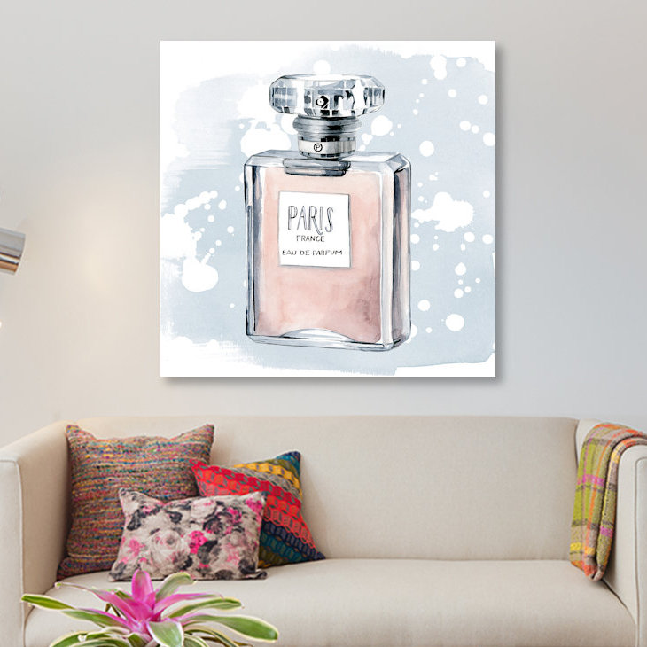 «Parfum I», reproduction sur toile, H 12 po x l 12 po x P 0,75 po, Toile tendue, Pas de tapis